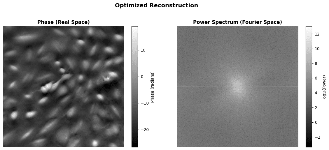 Optimized reconstruction visualization