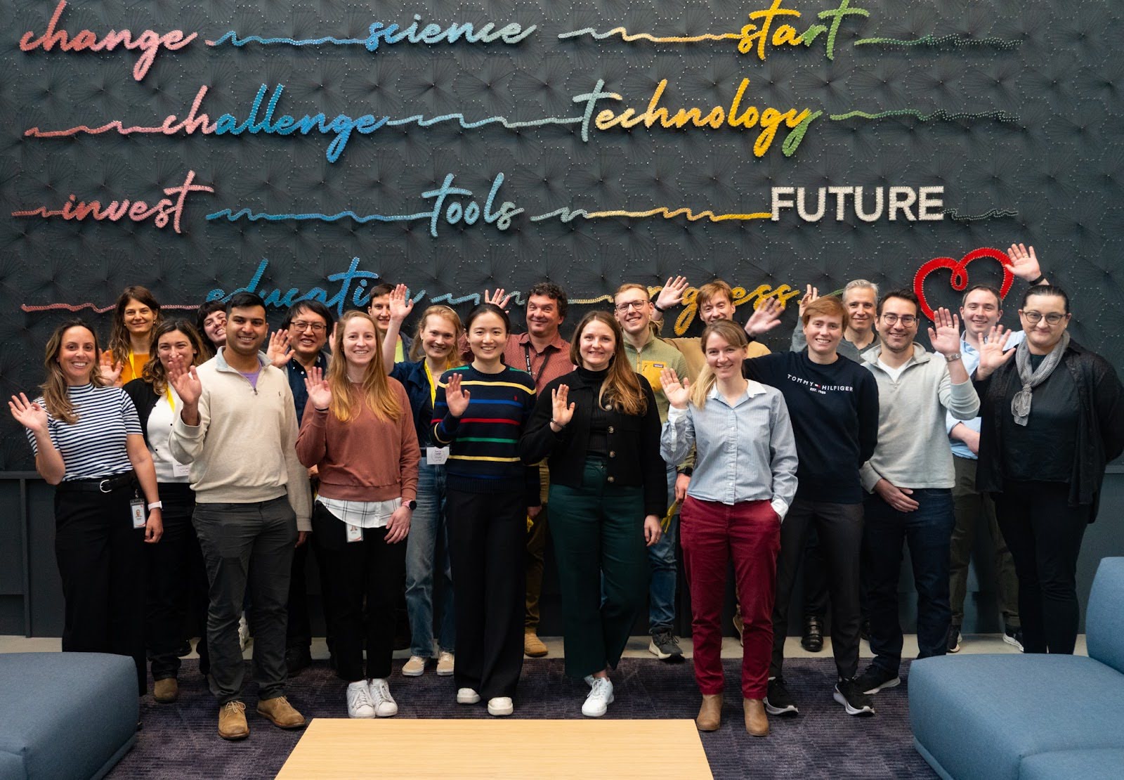 Jamboree attendees pictured at CZI headquarters.